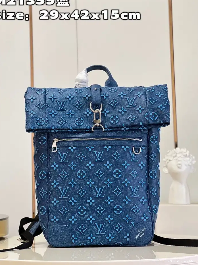 Official oldcobbler BACKPACK VUITTON TOP ROLL LOUIS 0524